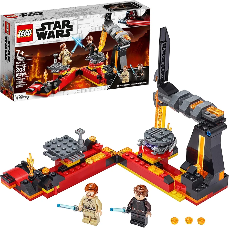 LEGO Star Wars: Revenge of The Sith Duel on Mustafar 75269 Anakin Skywalker vs. OBI-Wan Kenobi Building Kit (208 Pieces)