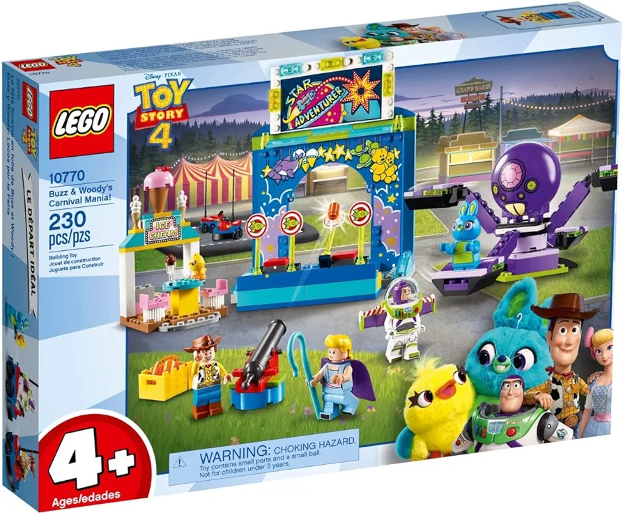 LEGO 10770 4+ Toy Story 4 Buzz and Woody’s Carnival Mania with Buzz Lightyear and Woody Minifigures