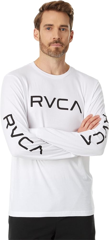 RVCA Men's Big Long Sleeve Crew Neck T-Shirt