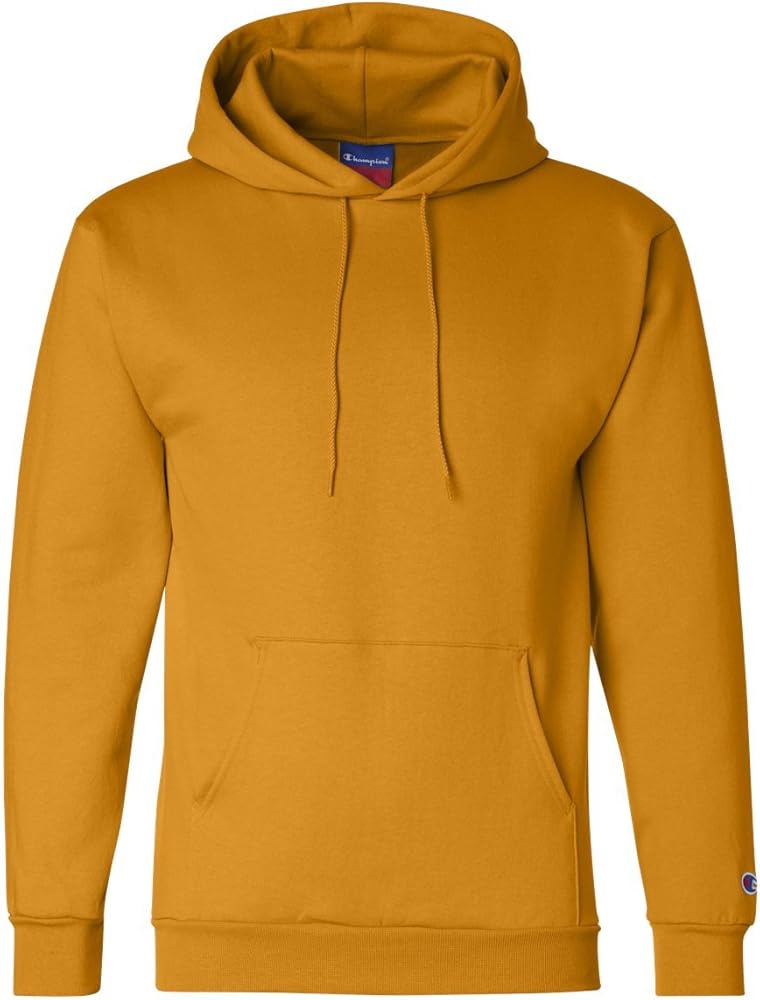 Champion Hooded Sweatshirt, Gold, Small