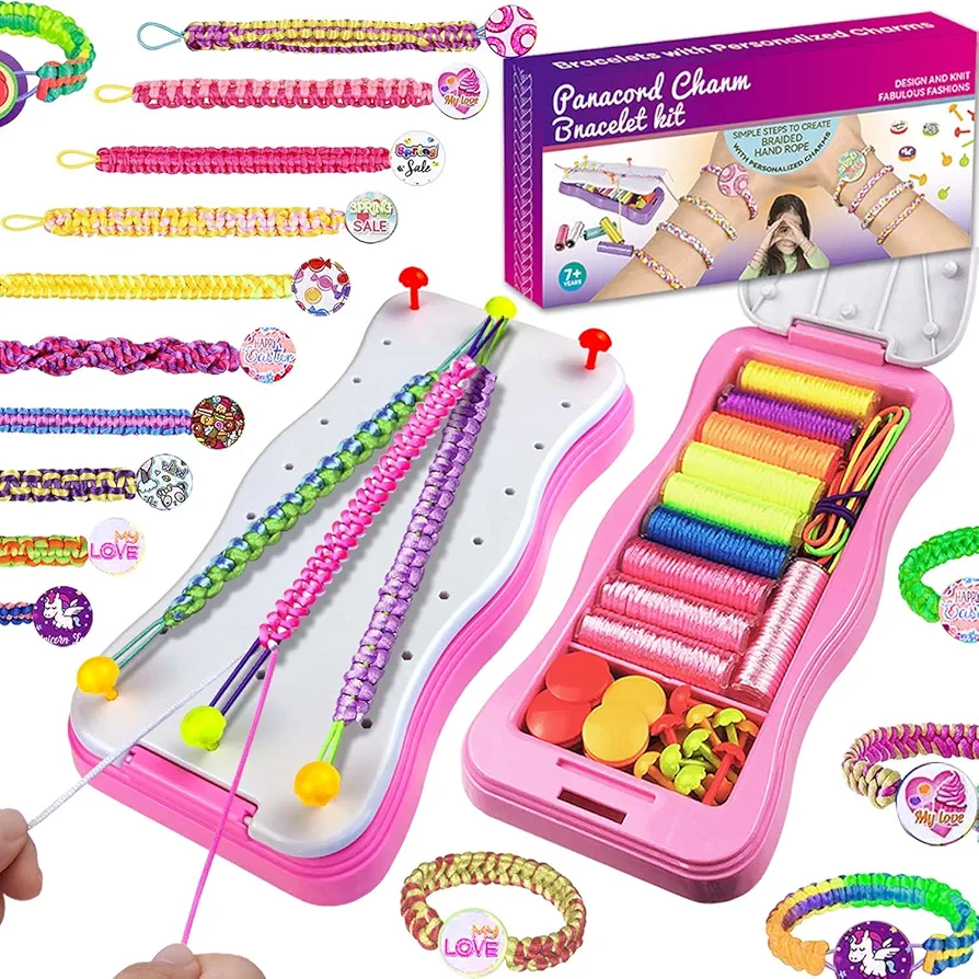 Neokisa Friendship Bracelet Making Kit for Girls - Arts and Crafts Toys for Kids Girls Ages 8-12 - Friendship Bracelets String Maker Birthday Gift for 8 9 10 11 12 Year Old Girl