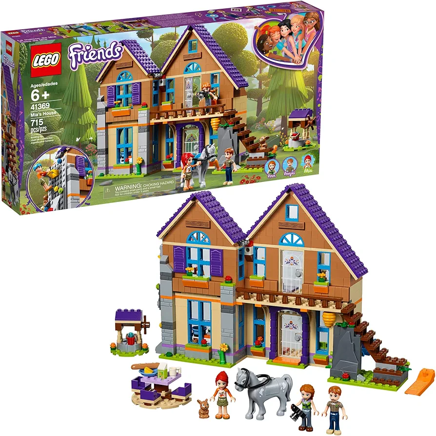 LEGO Friends Mia's House 41369 Building Kit with Mini Doll Friends Figures and Toy Horse (715 Pieces)