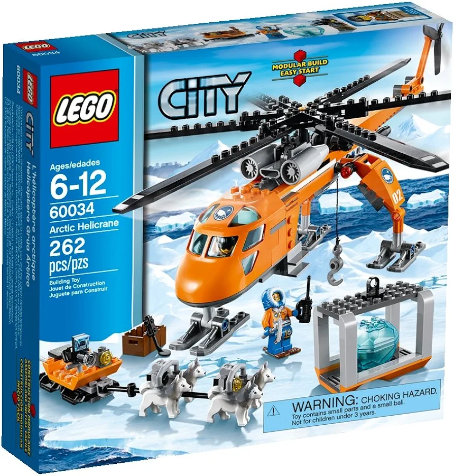 LEGO City Arctic Helicrane 60034 Building Toy