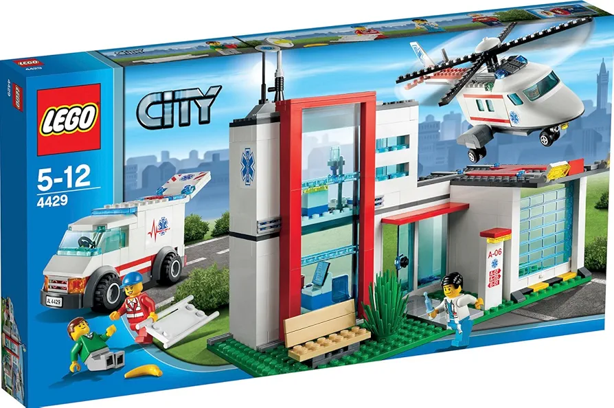 Lego City 4429 helicopter rescue base