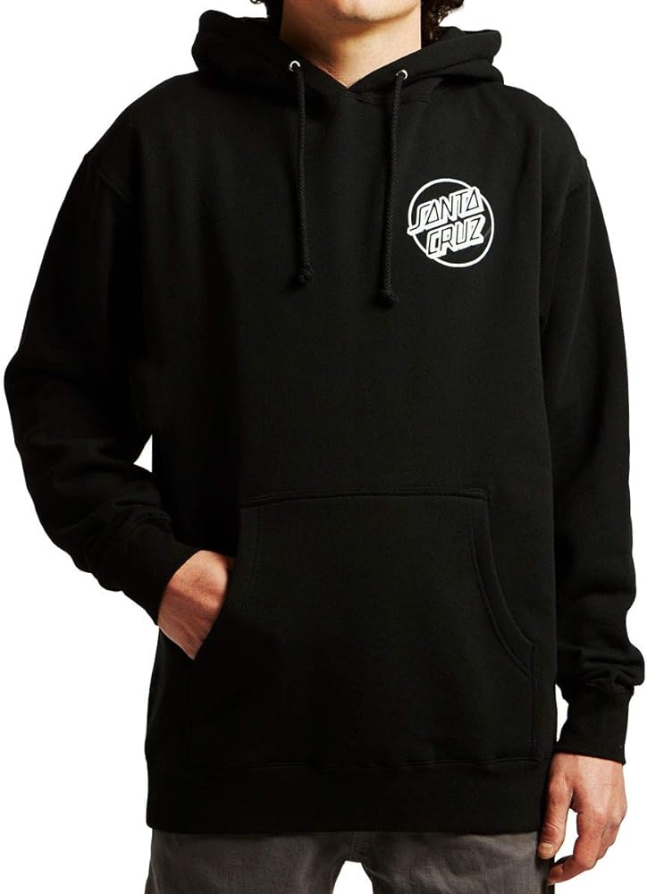 SANTA CRUZ Men's Pullover Hooded Heavyweight Sweatshirt Opus Dot Skate Sweatshirt