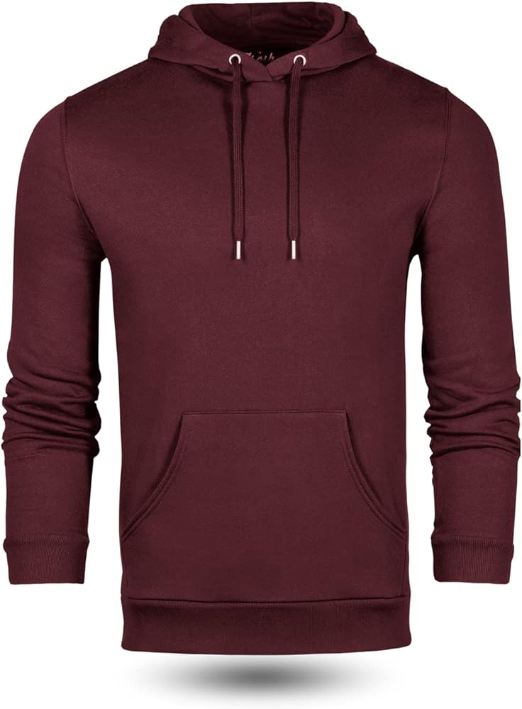 Fresh Clean Threads Pullover Hoodies for Men - Pre Shrunk Soft Fitted Premium Classic Fit - Cotton Poly Mens Hoodie