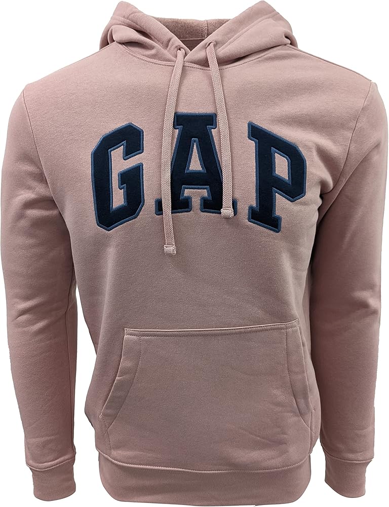 Gap Factory Men's Fleece Arch Logo Pullover Hoodie