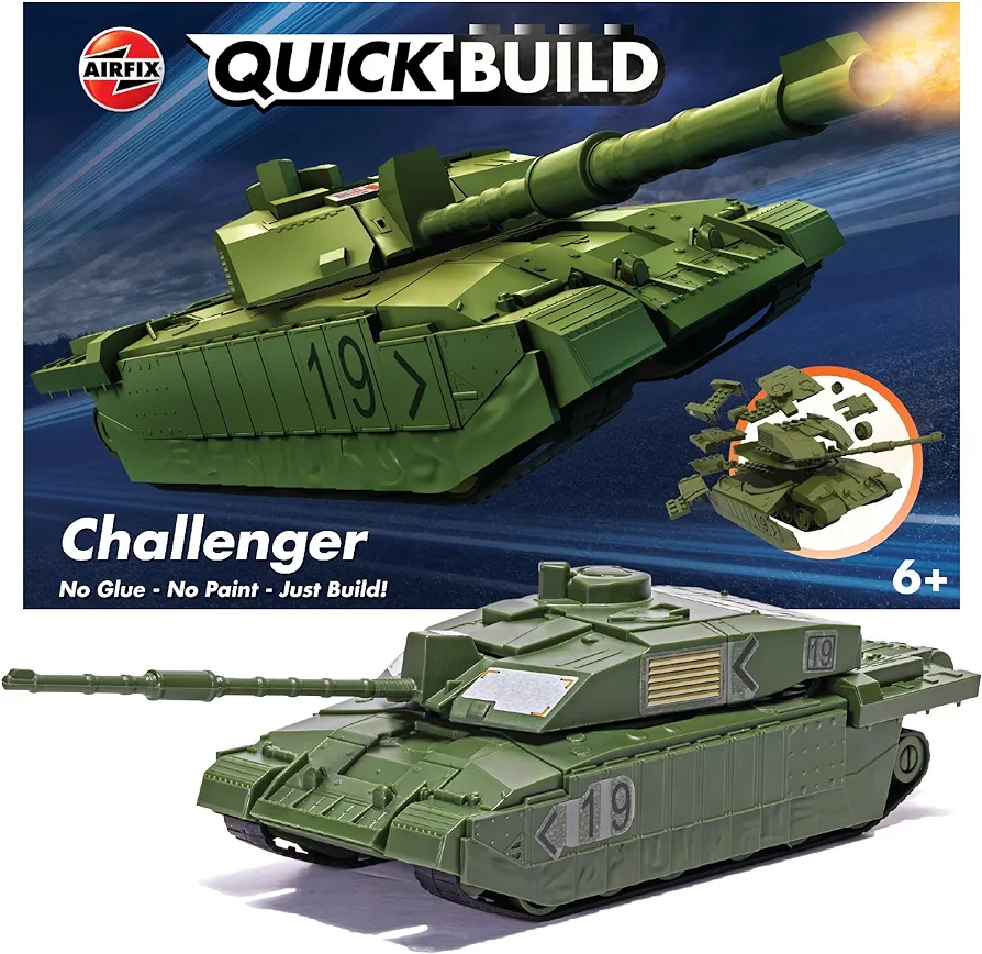 Airfix Quickbuild Challenger Tank Brick Building Model Kit