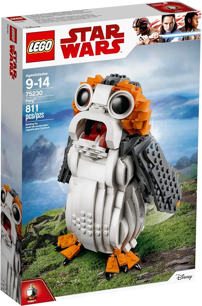 Star Wars PORG Building Set, Ahch-to Sea-Dwelling Bird Figure, Collectible Model, Multicolor