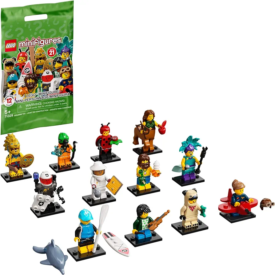 LEGO Minifigures Series 21 71029 Limited Edition Collectible Building Kit, New 2021 (1 of 12 to Collect)