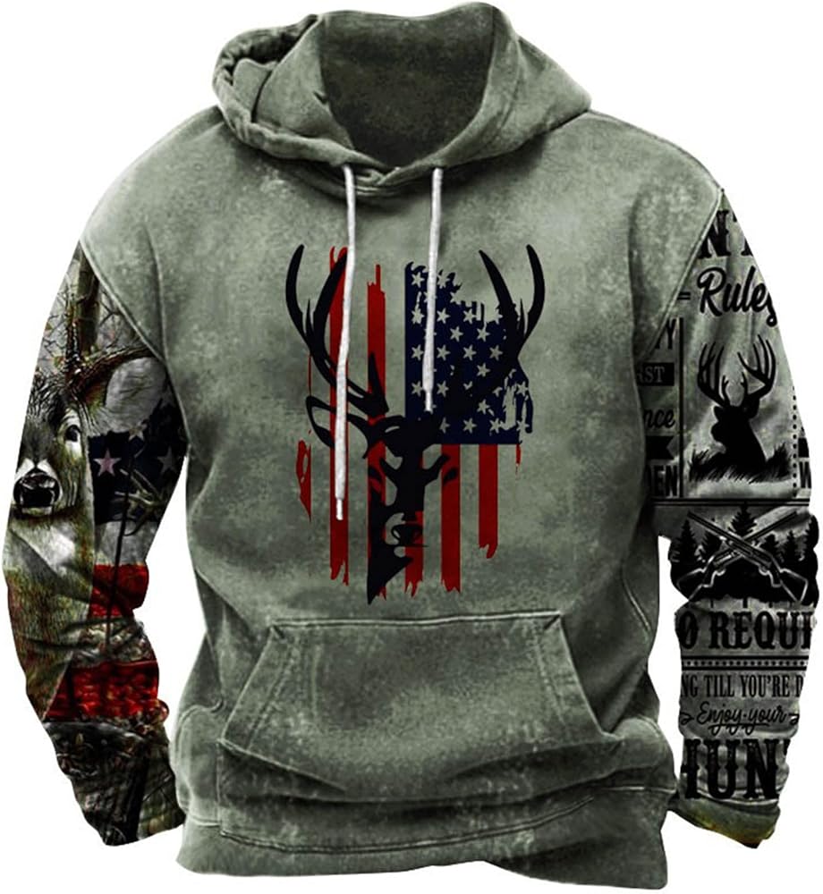 Western Aztec Ethnic Graphic Hoodies Sweatshirts for Men 2023 Fall Fashion Long Sleeve Casual Ethnic Print Pullover