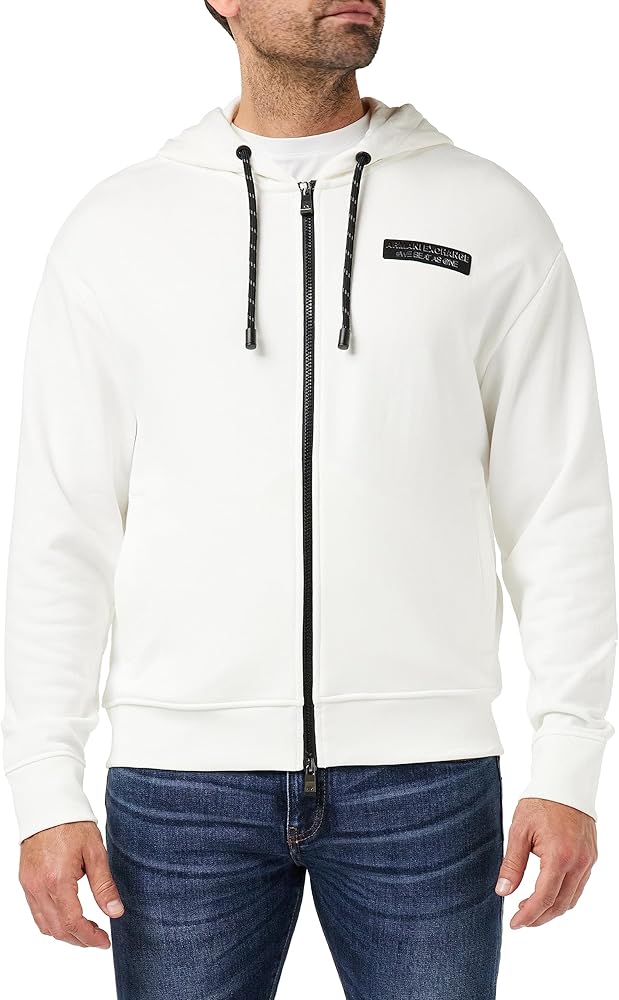 Armani Exchange Men's Limited Edition We Beat as One Capsule French Terry Full Zip Hoodie