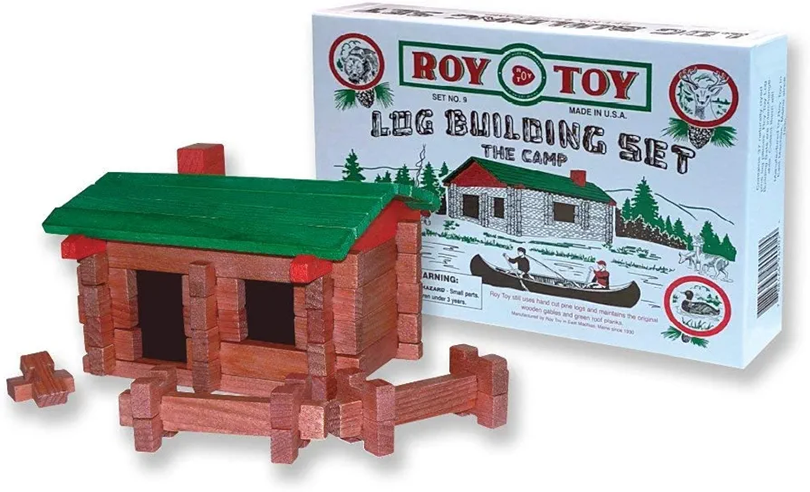 37 pc Log Camp, Made in The USA, Ages 3 and Up