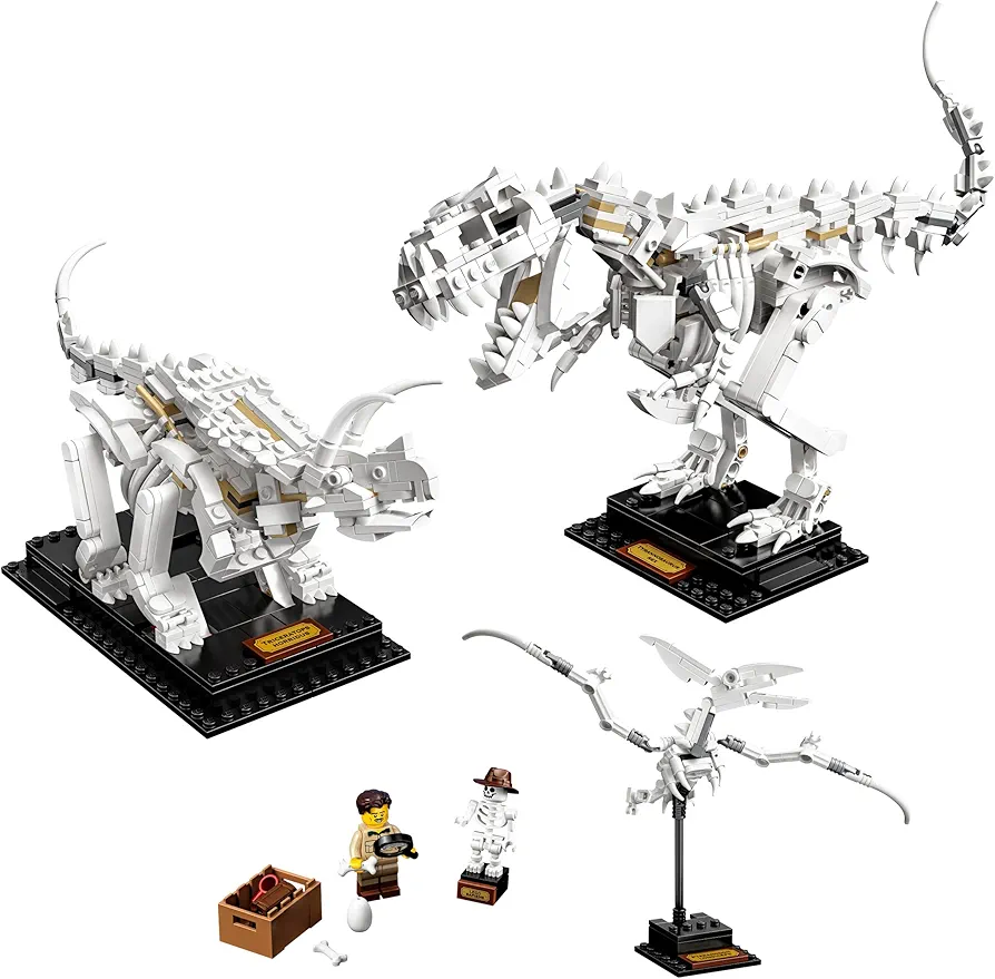 LEGO Ideas Dinosaur Fossils Collector's Model 21320 Natural History Museum Display;Building Toy