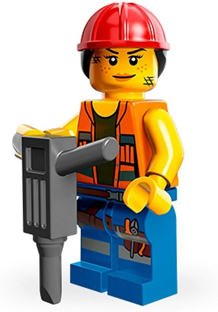 LEGO The Movie Gail The Construction Worker Minifigure Series 71004