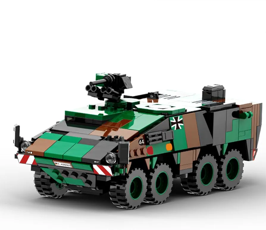 DAHONPA Boxer Armored Vehicle Military Series Building Bricks Set (438 Pcs) Air-Force Fighter Build Blocks Toy, Gift for Adult