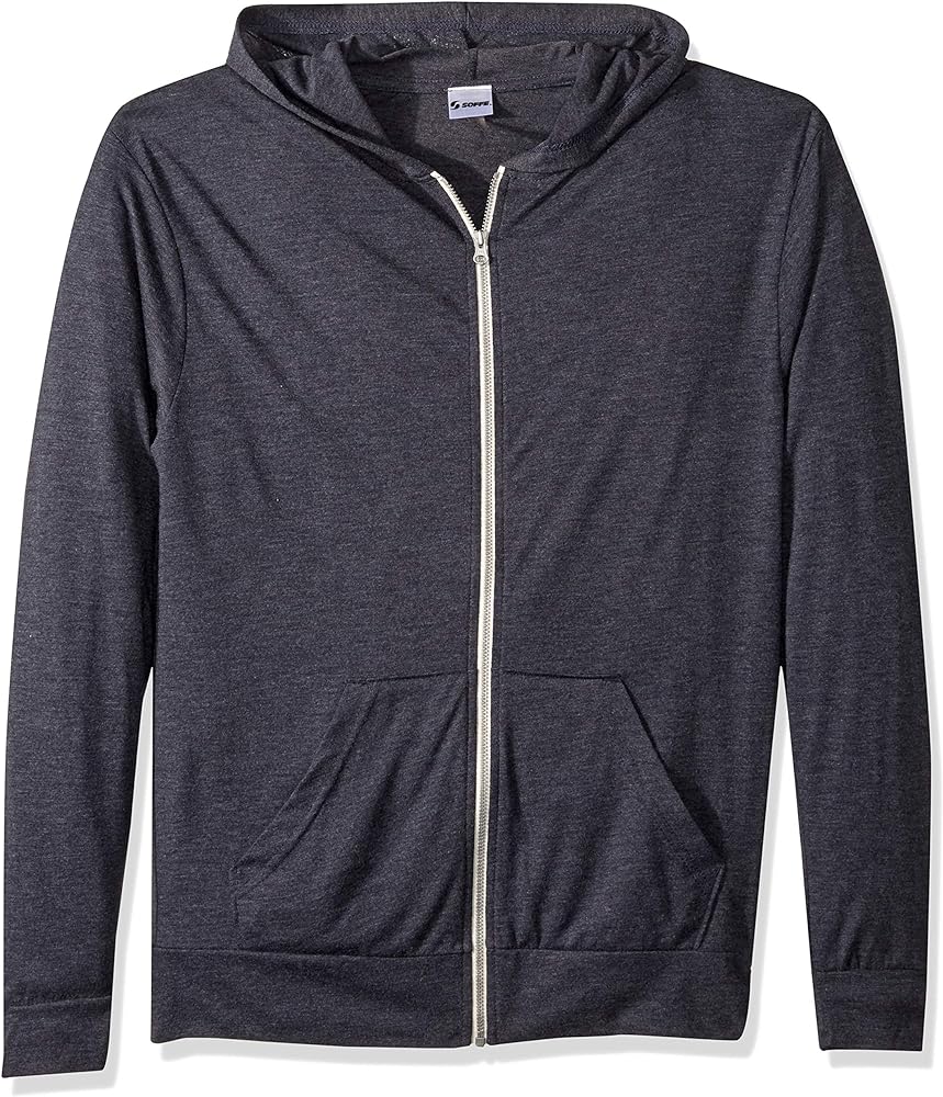 Soffe Men's Tri-Blend Full Zip Hoodie