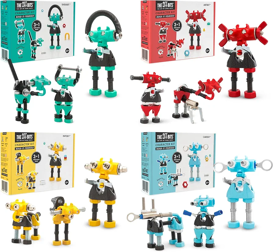 Robot Collection: Robot Toy Model Kit for Kids 6+, Engaging & Creative Toy Building Sets for Boys and Girls, Build Your Own STEM Building Toys Engineering Kit