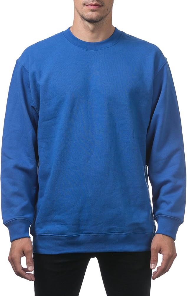 Pro Club Men's Heavyweight 13oz Crew Neck Fleece Pullover Sweatshirt