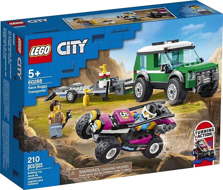 LEGO City Race Buggy Transporter 60288 Building Kit; Fun Toy for Kids, New 2021 (210 Pieces)