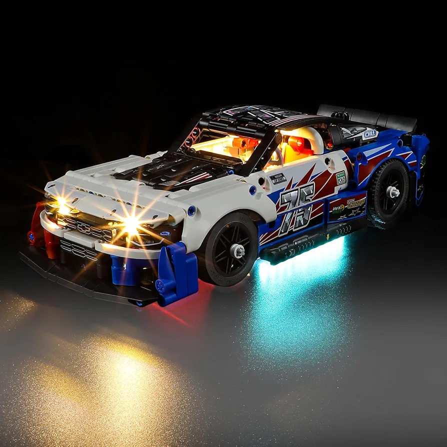 LED Light Kit for Lego 42153 Technic NASCAR Next Gen Chevrolet Camaro ZL1 Set, Compatible with Lego 42153 Building Blocks Model(Not Include Blocks Set)