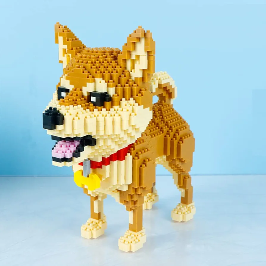 Adult Building Sets, Micro Bricks Dog Animal Building Toy Bricks Dog for Kids 10,11, 12, 13, 14, Teens or Adult, 1850 Pieces