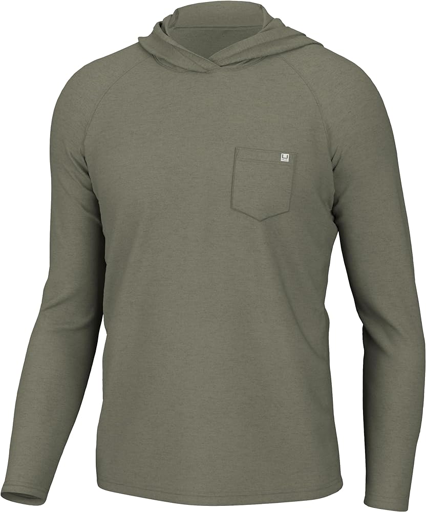 HUK Waypoint Hoodie, Performance Long-sleeve Shirt for Men