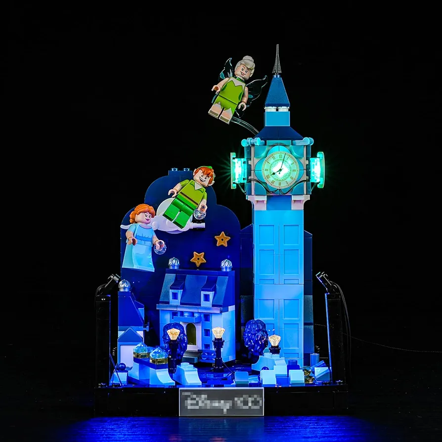 BrickBling LED Light for Lego Peter Pan & Wendy's Flight Over London, Creative Lighting Kit Compatible with Lego 43232 (Lights Only, No Model)