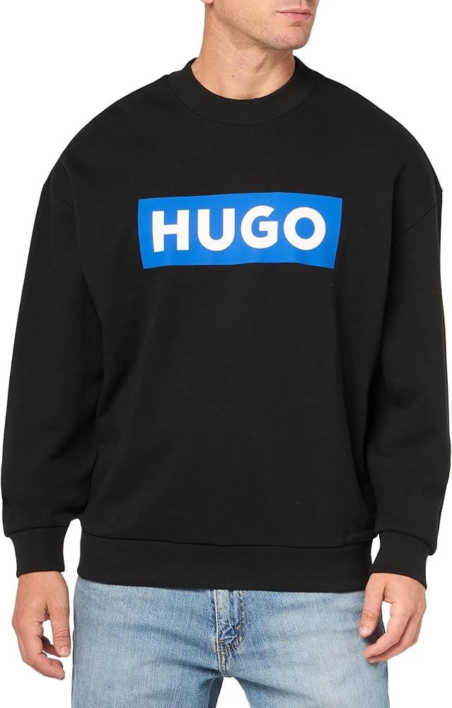 HUGO Men's Big Logo French Terry Sweatshirt