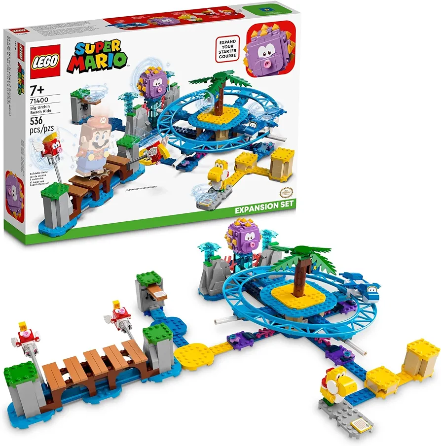 LEGO Super Mario Big Urchin Beach Ride Expansion Set 71400 Building Kit; Collectible Toy for Kids Aged 7 and up (536 Pieces)