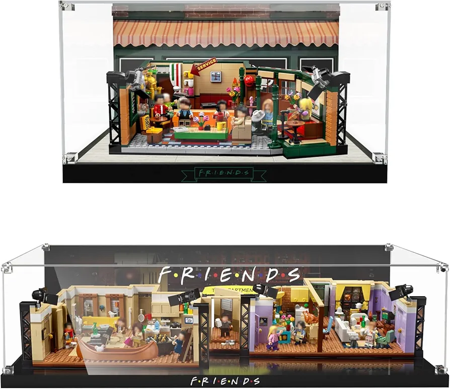 Acrylic Display Case for Lego Friends Apartments 10292 Building Set, Dustproof Display Box for Lego Ideas 21319 Central Perk Box Only ,Model NOT Included