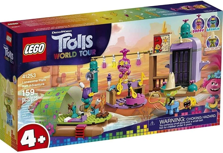 LEGO Trolls World Tour Lonesome Flats Raft Adventure 41253 Kids Building Kit, Great Trolls Gift for Creative Kids, New 2020 (159 Pieces)