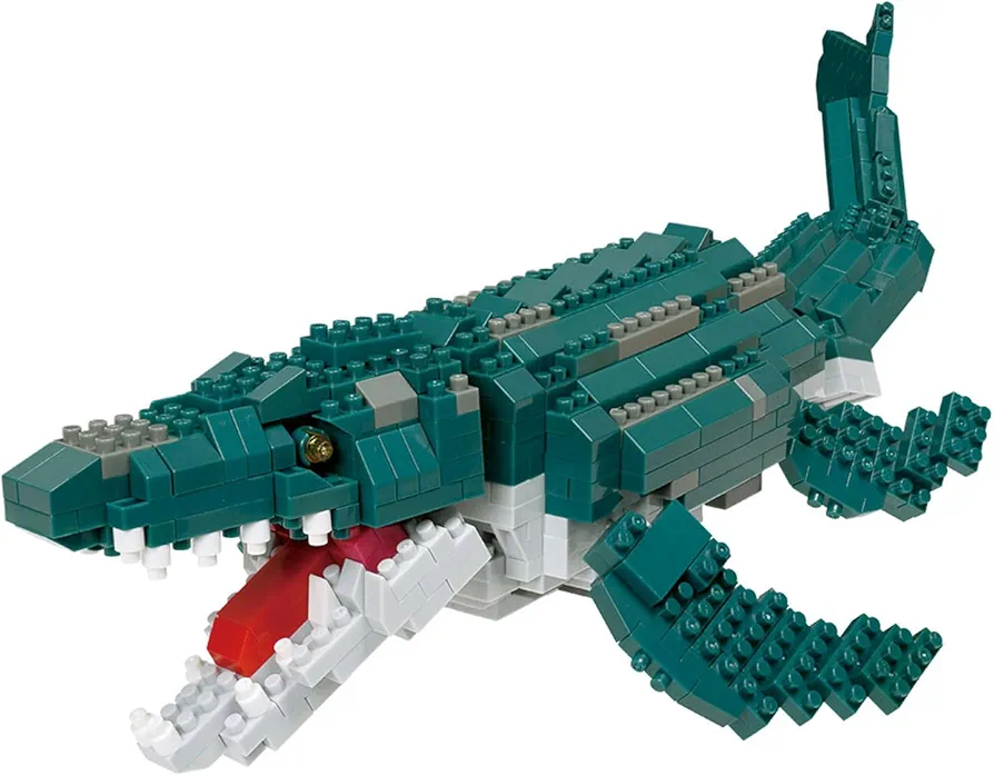 nanoblock - Dinosaur - Dinosaur Deluxe Edition Mosasaurus, Advanced Hobby Series Building Kit