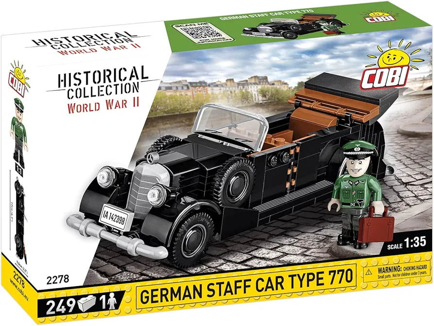 COBI Historical Collection World War II German Staff Car Type 770 Vehicle