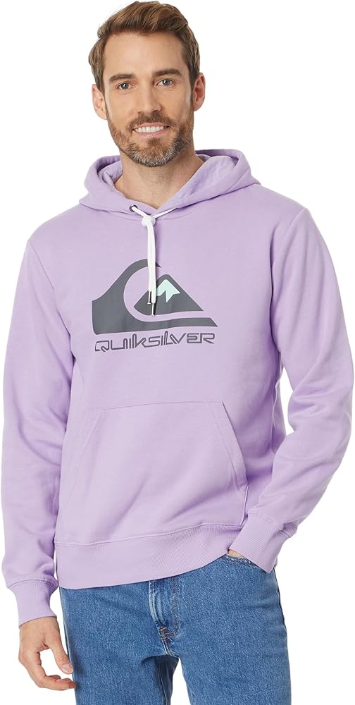 Quiksilver Men's Big Logo Hood Pullover Hoodie Sweatshirt