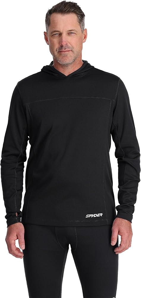 Spyder Men's Charger Hoodie Baselayer Thermal Ski Top