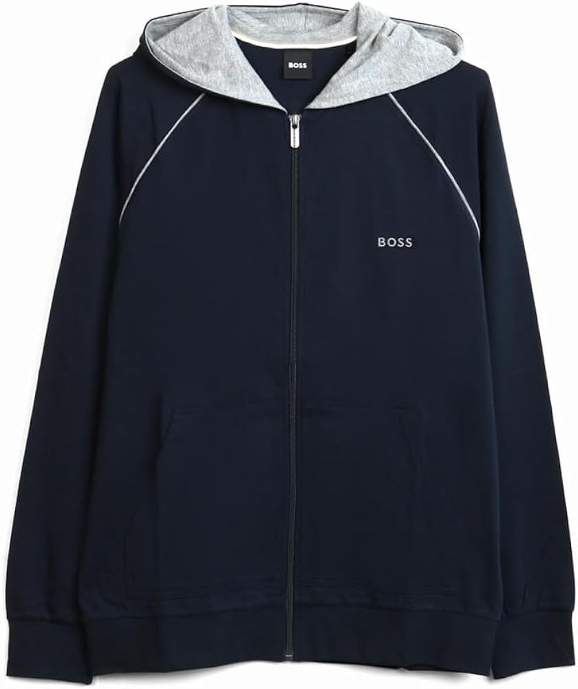 Hugo Boss Men's Navy Blue Mix & Match Hoodie Jacket 50469540