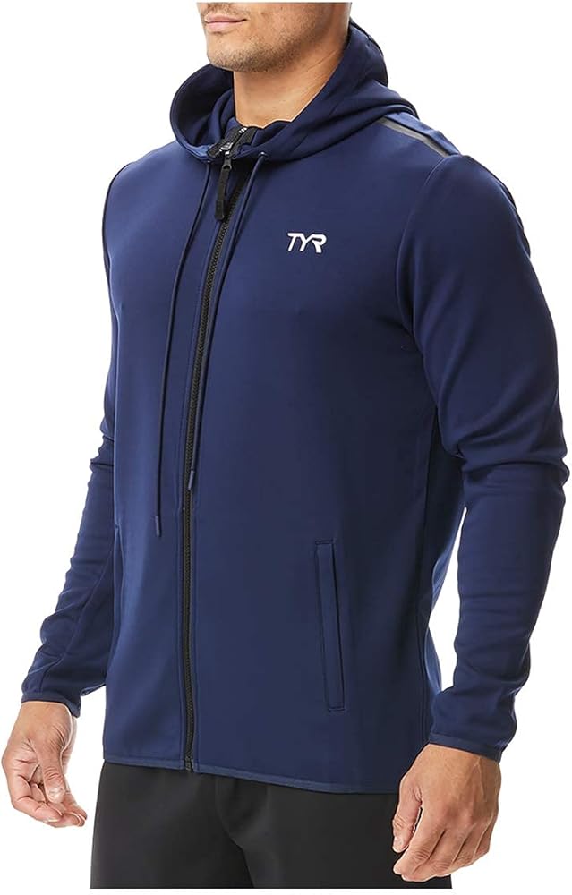 TYR MTFZH2A401XXL Mens Team Zip Hoodie Navy XXL