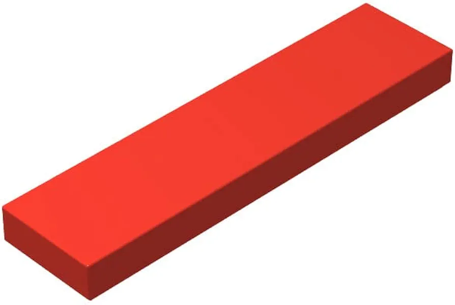 Red 1x4 Tiles Bulk, 200 Piece Classic Building Tiles 1x4, Compatible with Lego Parts and Pieces(Color:Red)