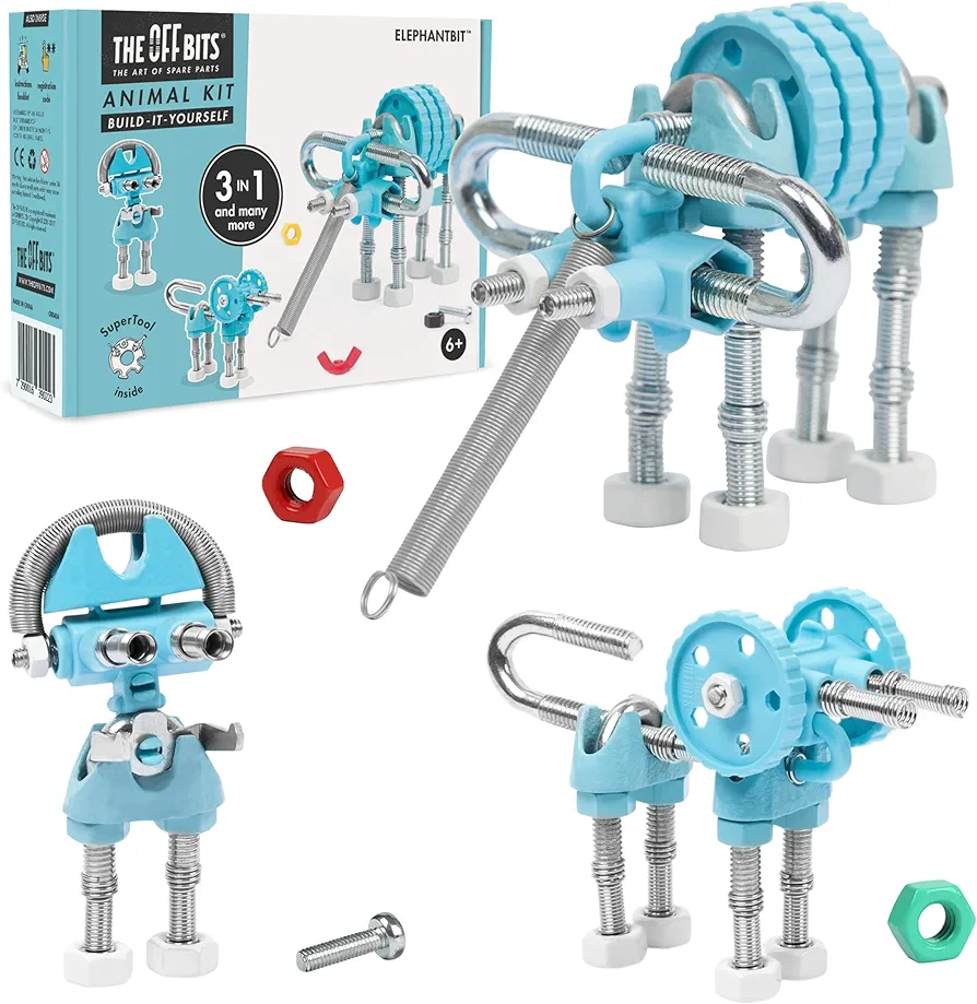 Stem Building Toys, Educational Build Your Own Elephant Robot Toy for Kids Age 6 7 8 9+ Year Old Boys and Girls, Animal Stem Toys Engineering Kit, Construction Toys Steam Gift