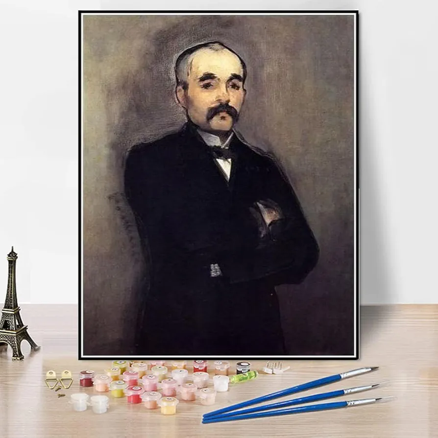 DIY Painting Kits for Adults Portrait of Georges Clemenceau Painting by Edouard Manet Arts Craft for Home Wall Decor