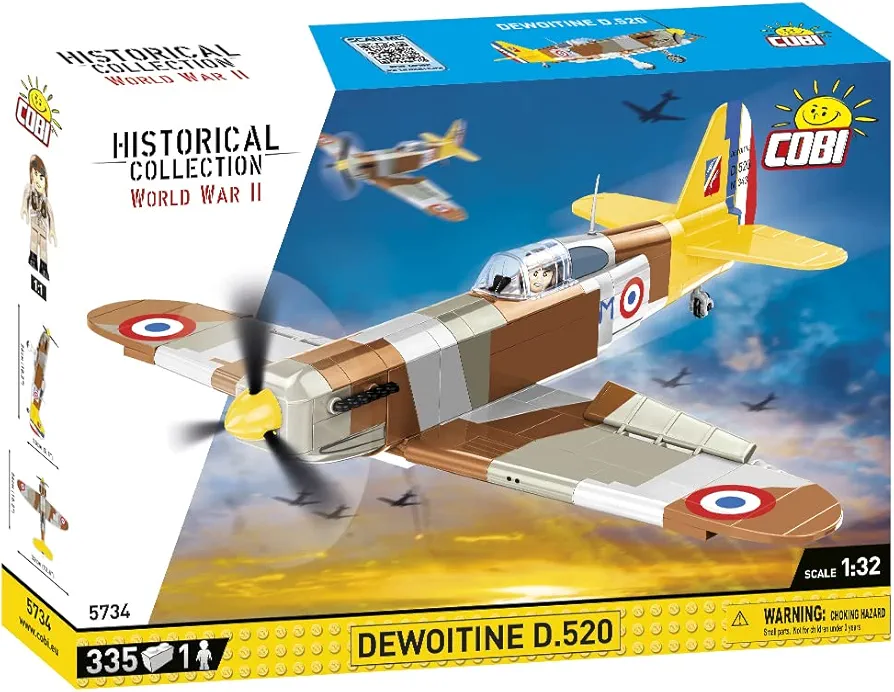 COBI Historical Collection World War II Dewoitine D.520 Plane