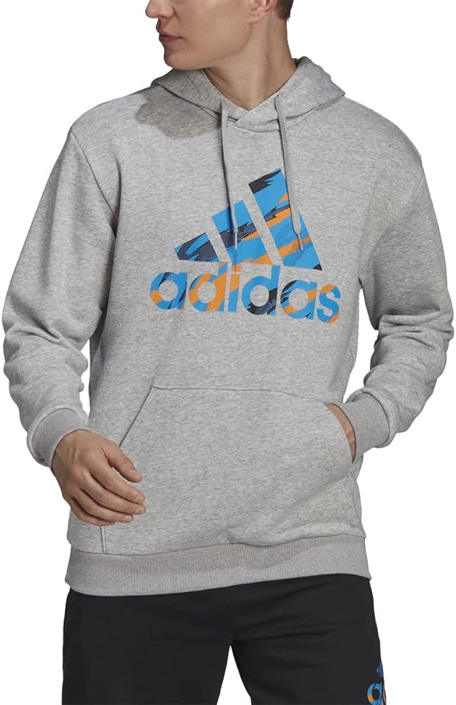 adidas Men's Essentials Tiger Camo Hooded Sweatshirt