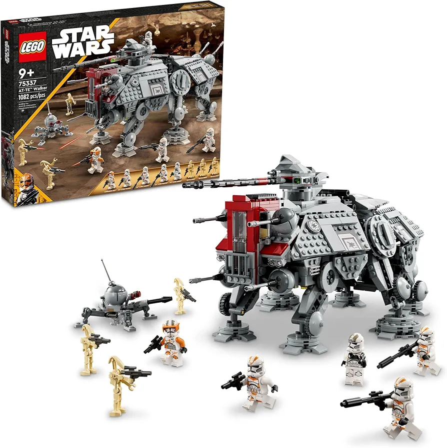 LEGO Star Wars AT-TE Walker 75337 Building Toy Set for Kids, Boys, and Girls Ages 9+ (1,082 Pieces)