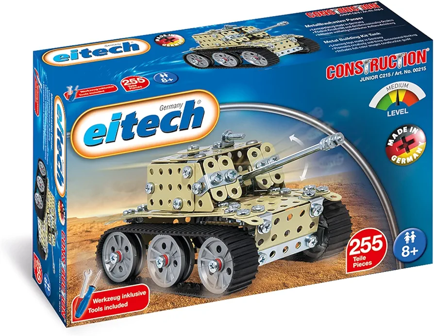 Eitech Tank II Construction Set and Educational Toy - Intro to Engineering and STEM Learning