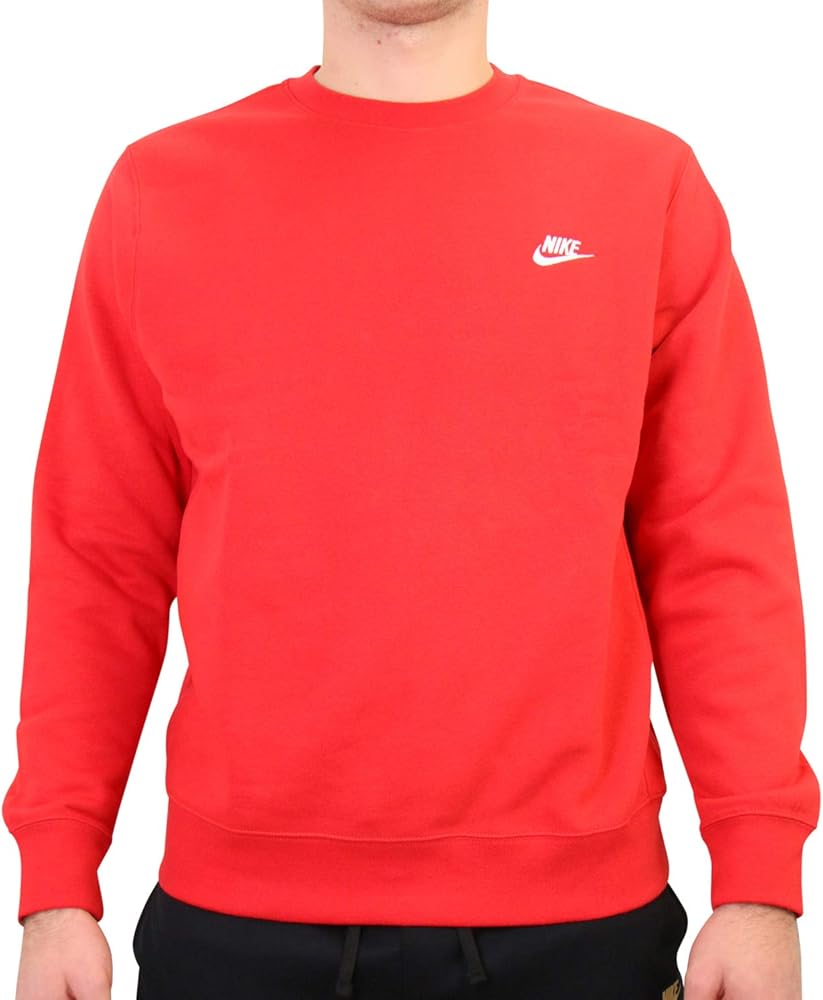 Nike Men's NSW Club Crew, University Red/White, XX-Large