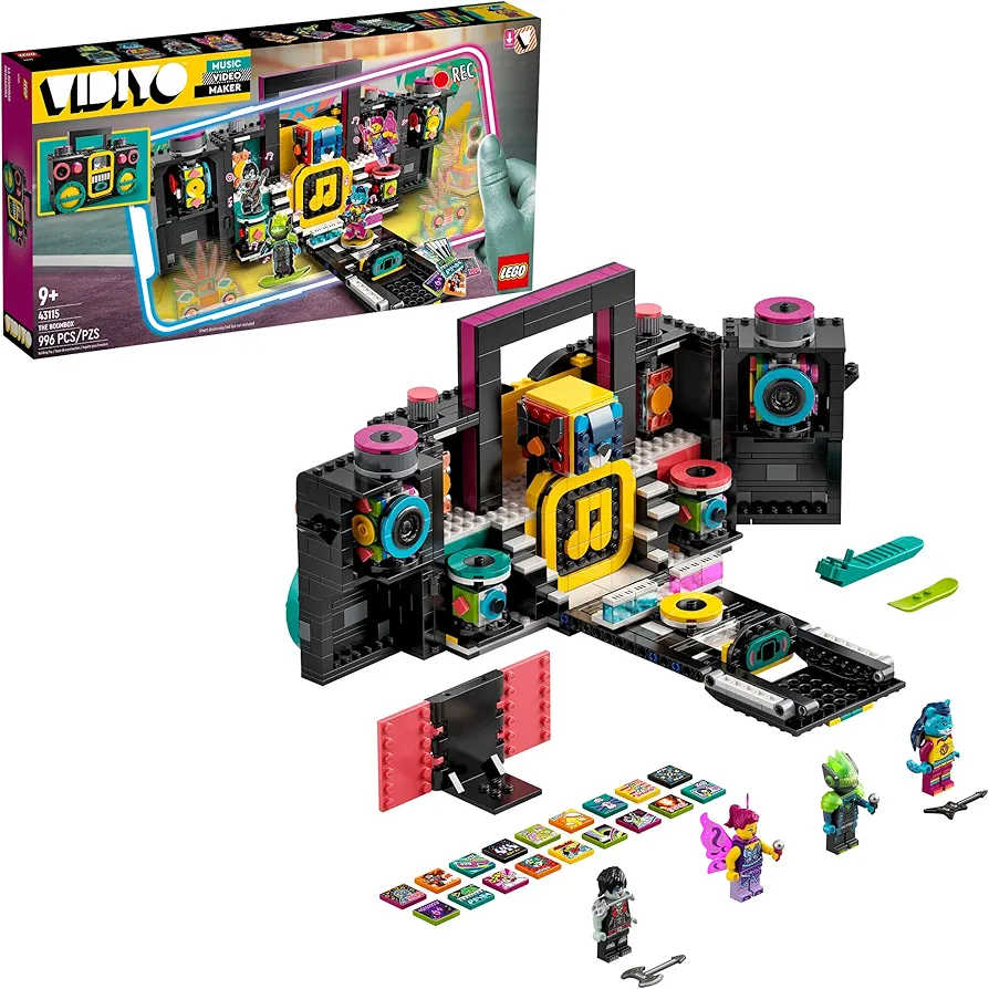 LEGO VIDIYO The Boombox 43115 Building Kit Toy; Inspire Kids to Direct and Star in Their Own Music Videos; New 2021 (996 Pieces)