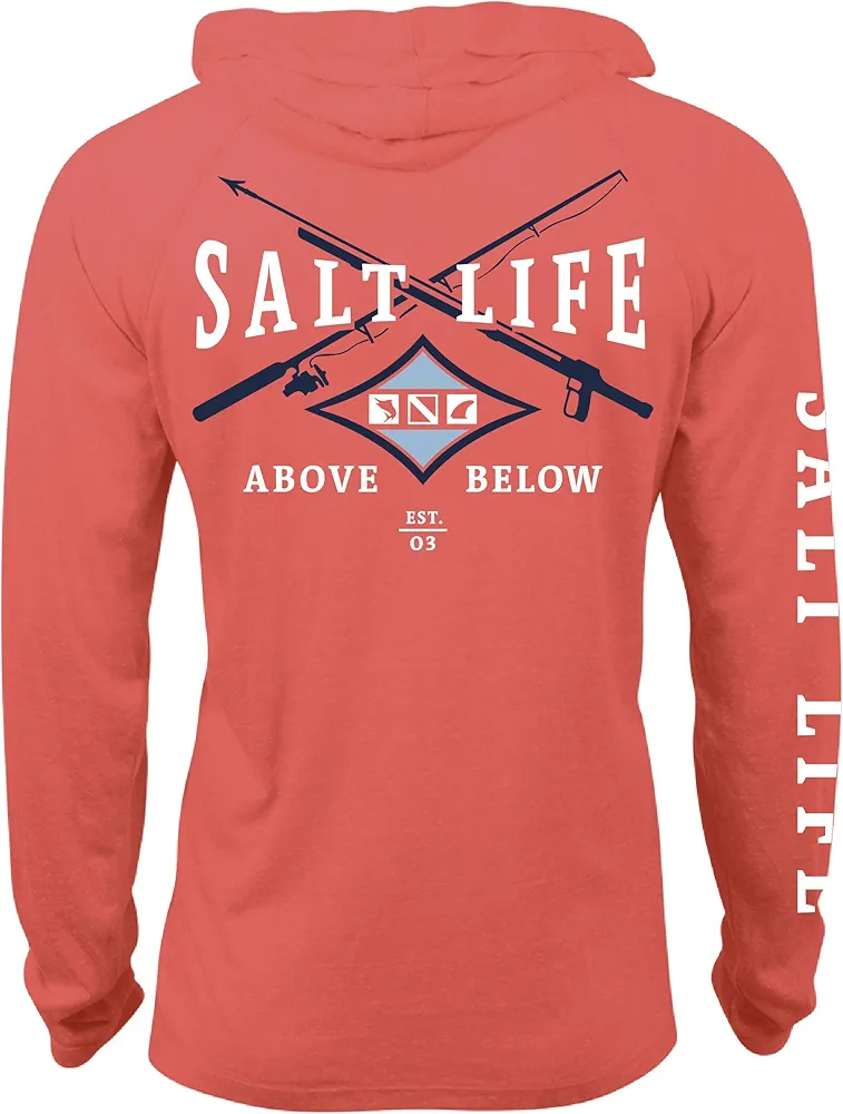 Salt Life Men's Angler Tactics Lightweight Performance Hoodie