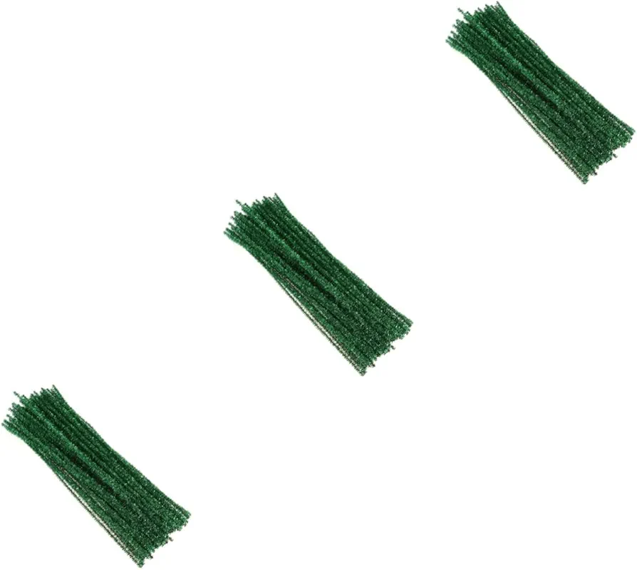 TEHAUX 600 Pcs Chenille Stems Red Decor High Chair Banner Green Cleaners Thick Cleaners Fuzzy Cleaner DIY Art Craft Supplies Cleaners DIY Arts Toy Colorful Stick Child