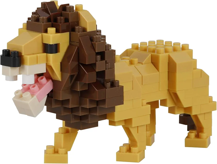 nanoblock - Animals - Lion, Collection Series Building Kit